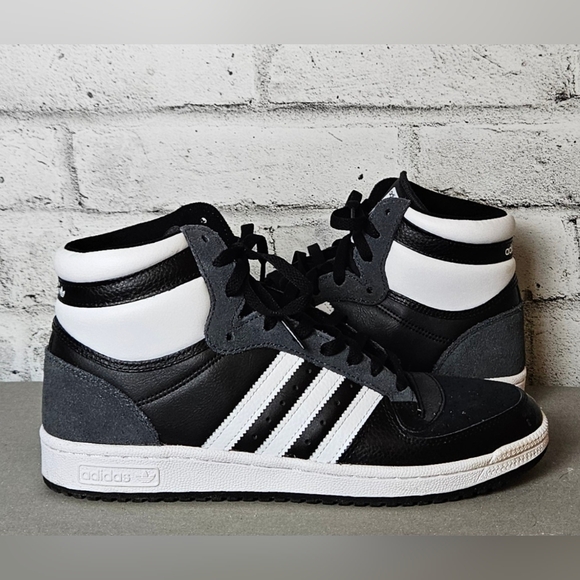Adidas Originals Top Ten RB Black White High Top Sneakers 10.5 - Picture 8 of 12
